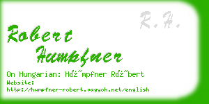 robert humpfner business card