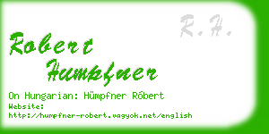 robert humpfner business card